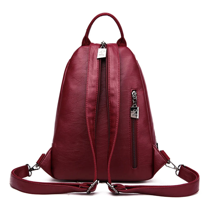 Genuine Brand Travel Backpack Women Soft Leather Shoulder Bags For Women