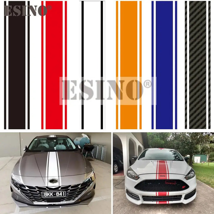 Hot Selling New Styling Stripe Car Hood Covers Vinyl Sports Decal Head Decorative Sticker