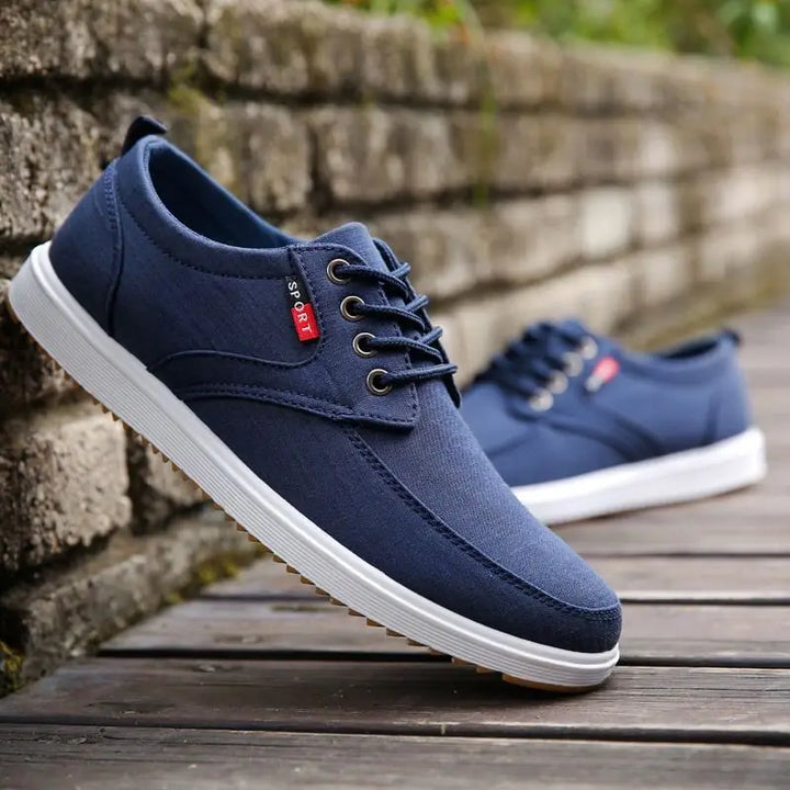 Odorless Slip Resistant Shoes Men's Navy Blue Sneakers Teen Boys