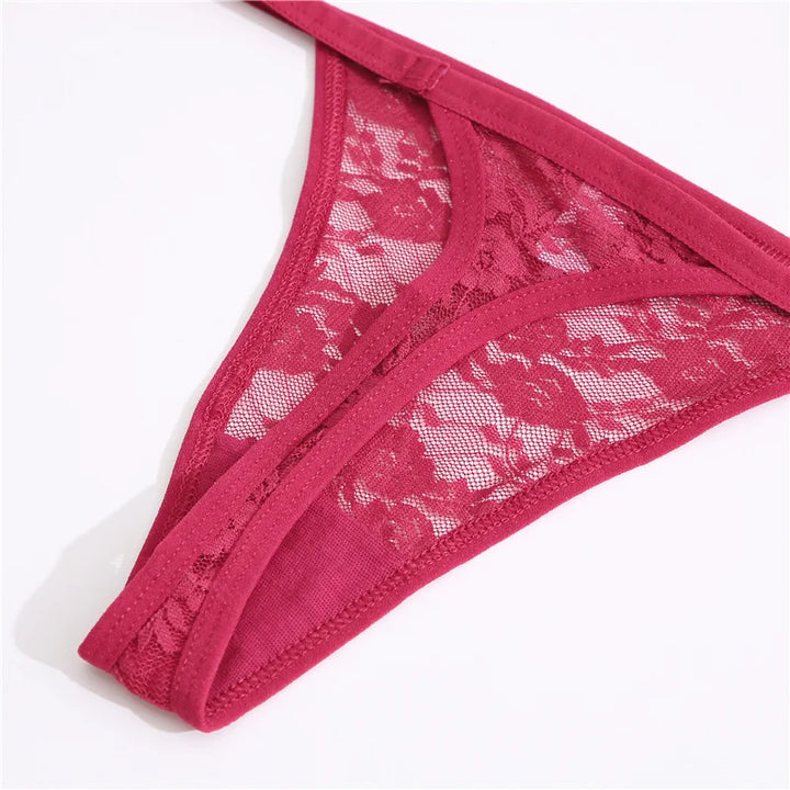 5Pcs Sexy Women's G-String Lace Panties Floral Lingerie Woman Panties Sexy