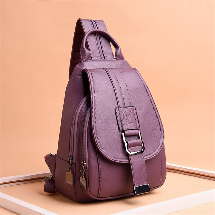 Genuine Brand Travel Backpack Women Soft Leather Shoulder Bags For Women