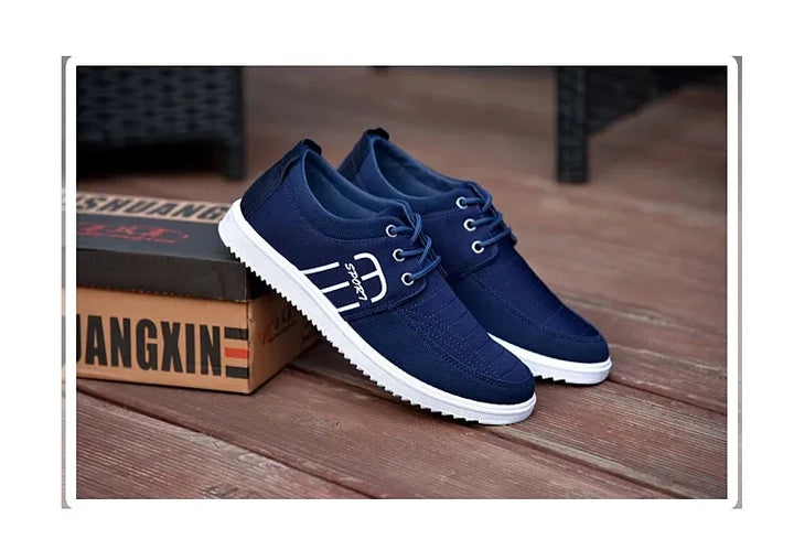 Odorless Slip Resistant Shoes Men's Navy Blue Sneakers Teen Boys