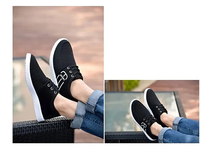 Odorless Slip Resistant Shoes Men's Navy Blue Sneakers Teen Boys