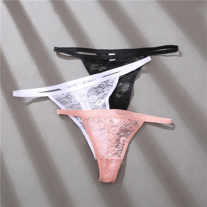 5Pcs Sexy Women's G-String Lace Panties Floral Lingerie Woman Panties Sexy