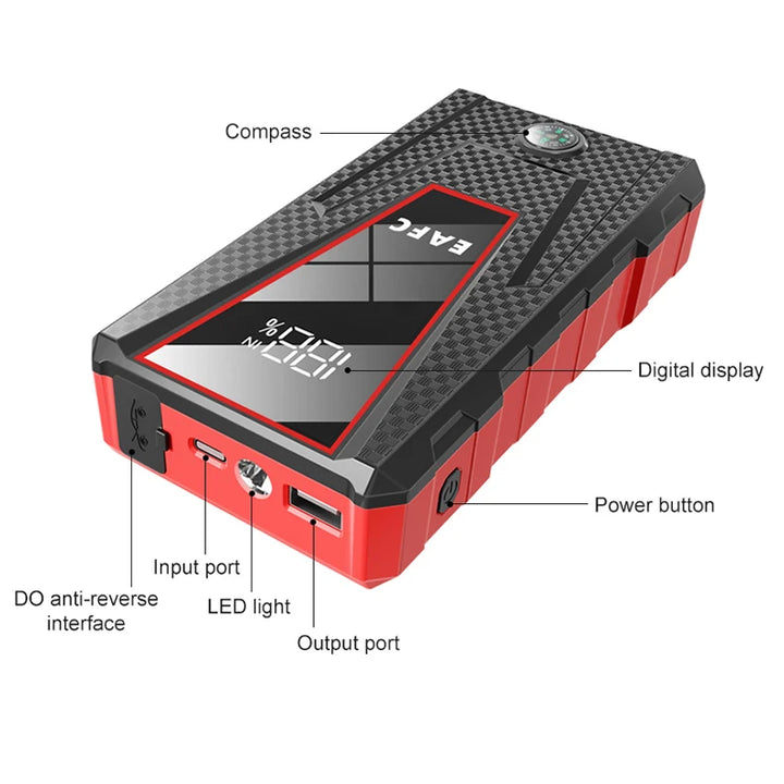 Car Jump Starter 1200A Portable Power Bank Car Battery Booster 12V Car