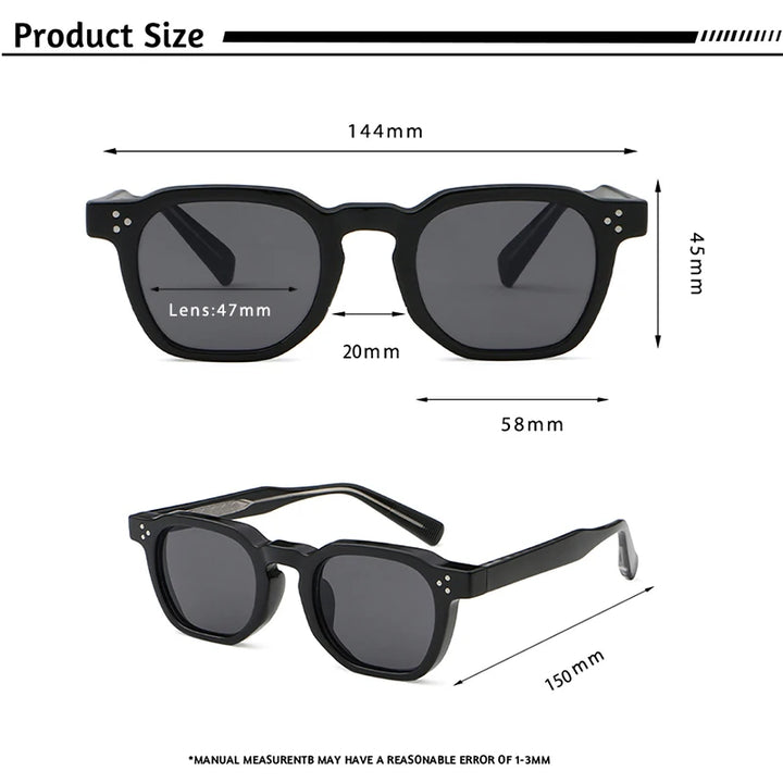 CATERSIDE Retro Punk Men Sunglasses