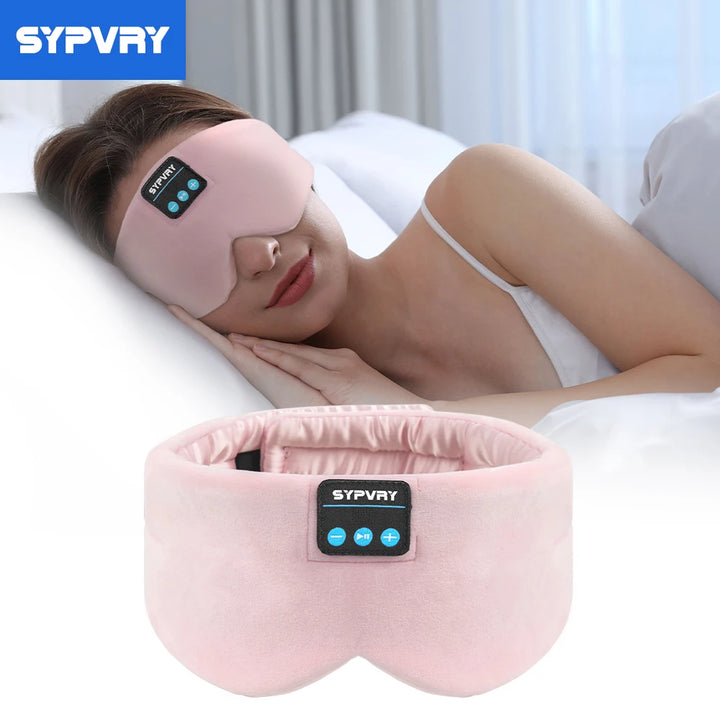 Sleeping Headphones Silk Sleep Mask Bluetooth Blindfold