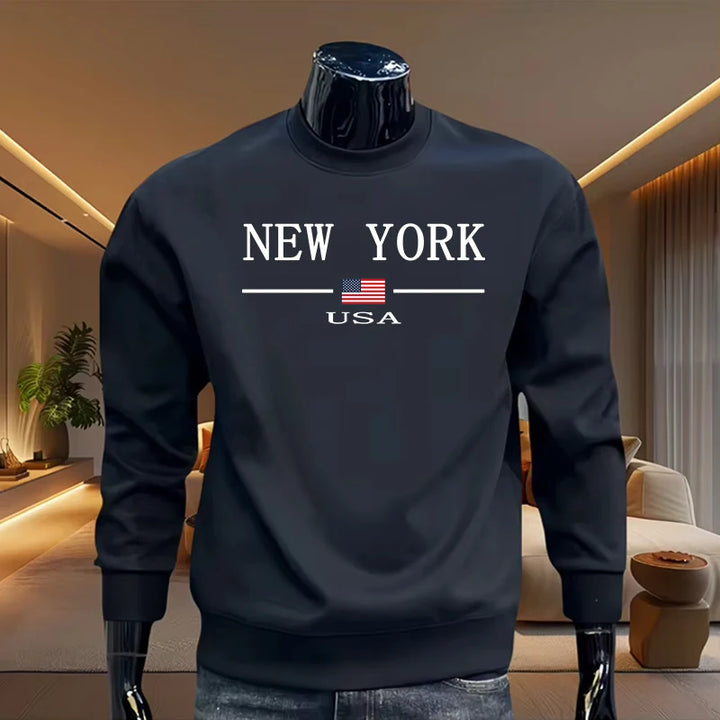 New York Trend Printed Hoodies for Men High