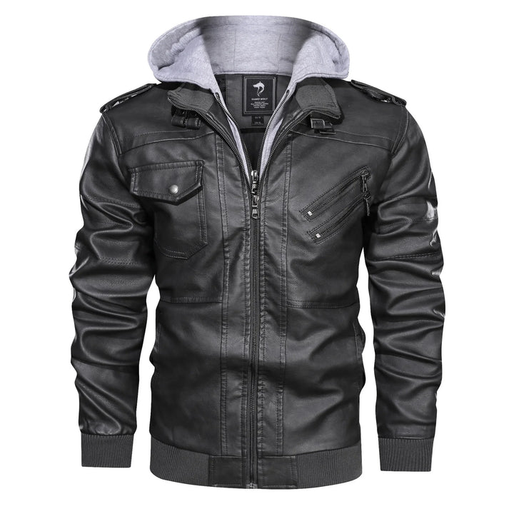 New Fashion Male Street Wear Motorcycle Leather Jackets