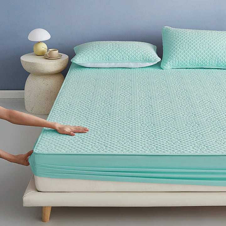 New Waterproof and Cotton Bed Hat Class A Washable Cotton Mattress Cover with Elastic Bedspread 160x200 150x200 153x203