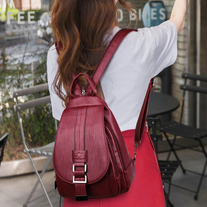 Genuine Brand Travel Backpack Women Soft Leather Shoulder Bags For Women