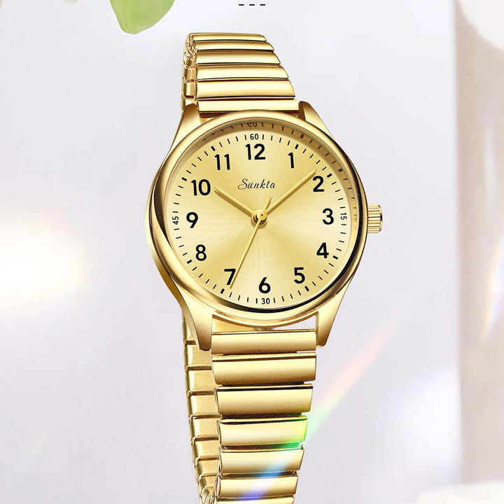 LIGE Luxury Quartz Watch for Women Elegant Stainless Steel Women's