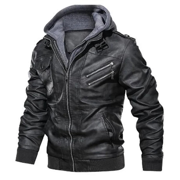 New Fashion Male Street Wear Motorcycle Leather Jackets