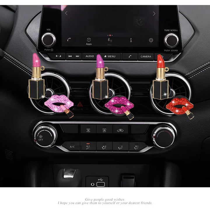 Lipstick Car Decoration Interior Air Freshener Auto Outlet Perfume