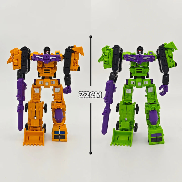 Transformation 6 in 1 Model MINI Devastator 21CM Action Figure Robot Plastic