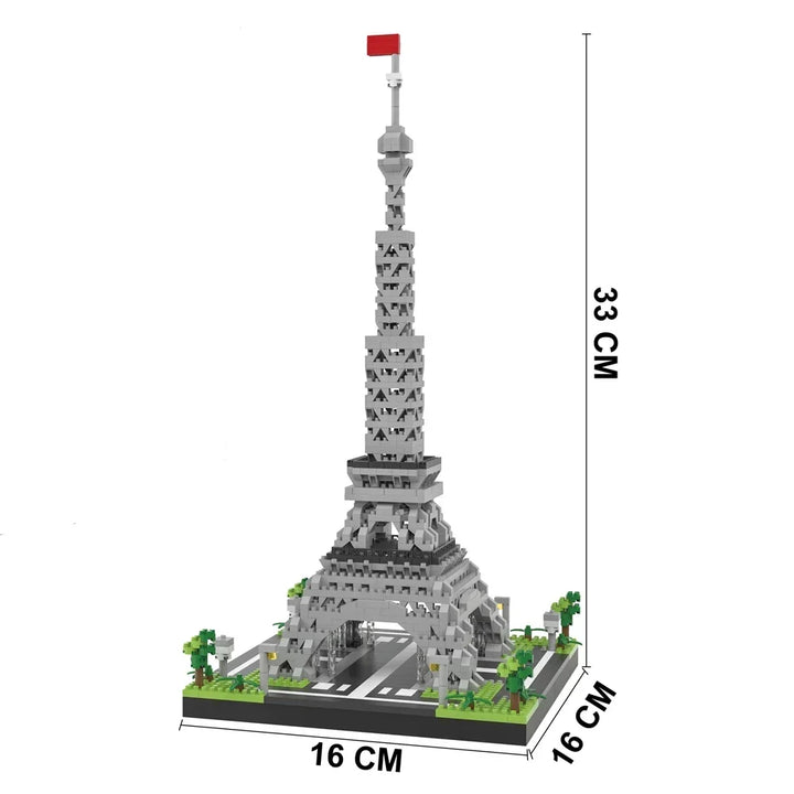 Knew Built 3 Size Choice Paris Eiffel Tower Micro Mini Building Blocks Toy France’s