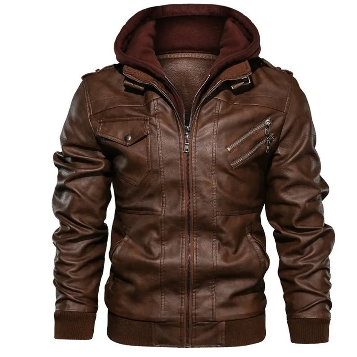 New Fashion Male Street Wear Motorcycle Leather Jackets