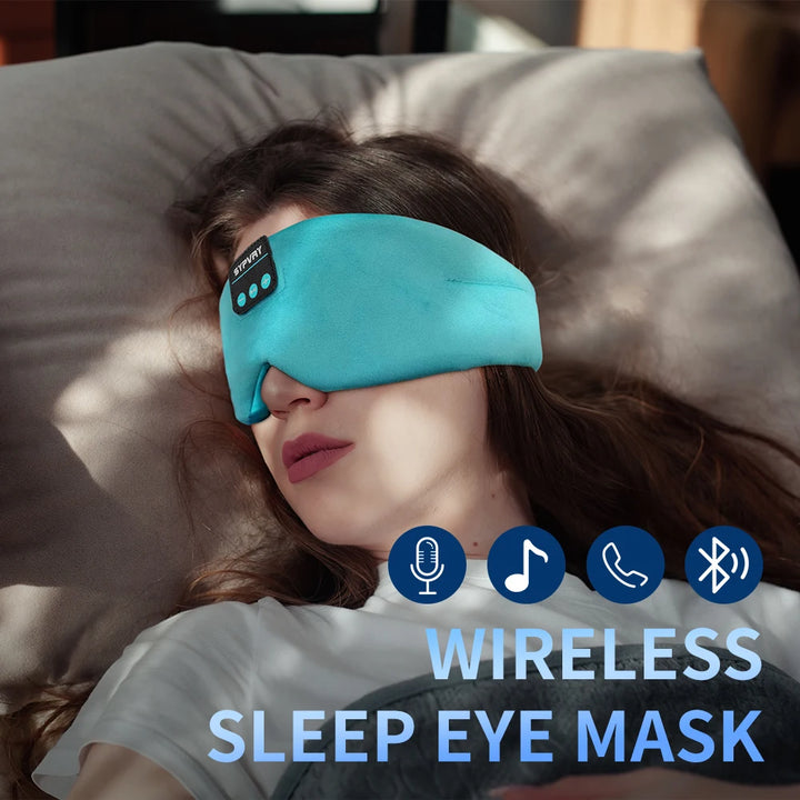 Sleeping Headphones Silk Sleep Mask Bluetooth Blindfold