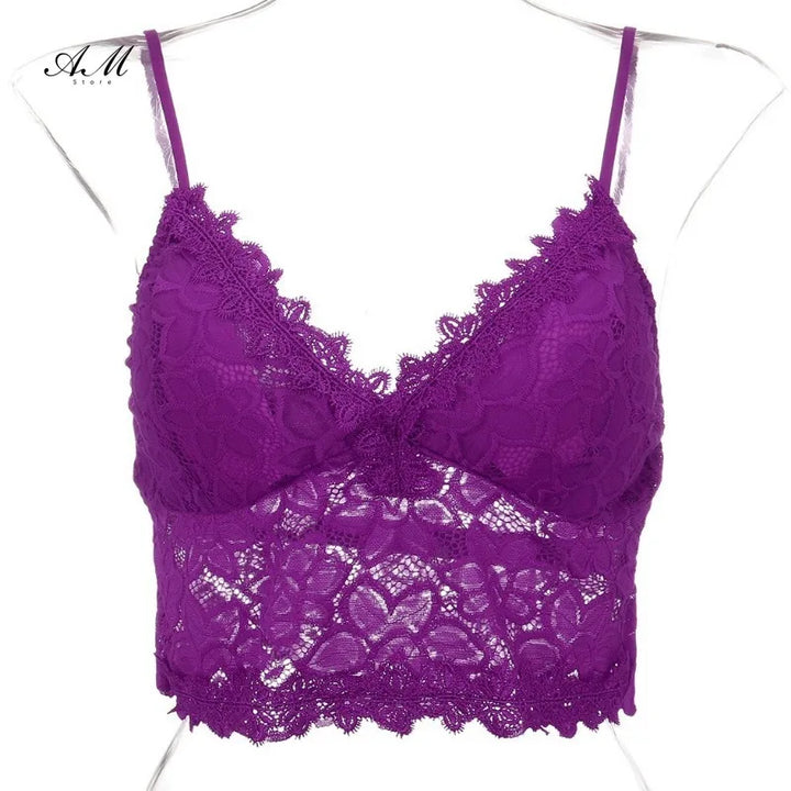 2024 Bralette Lace Bras Push Up for Women Sexy Lingerie Corset Camis