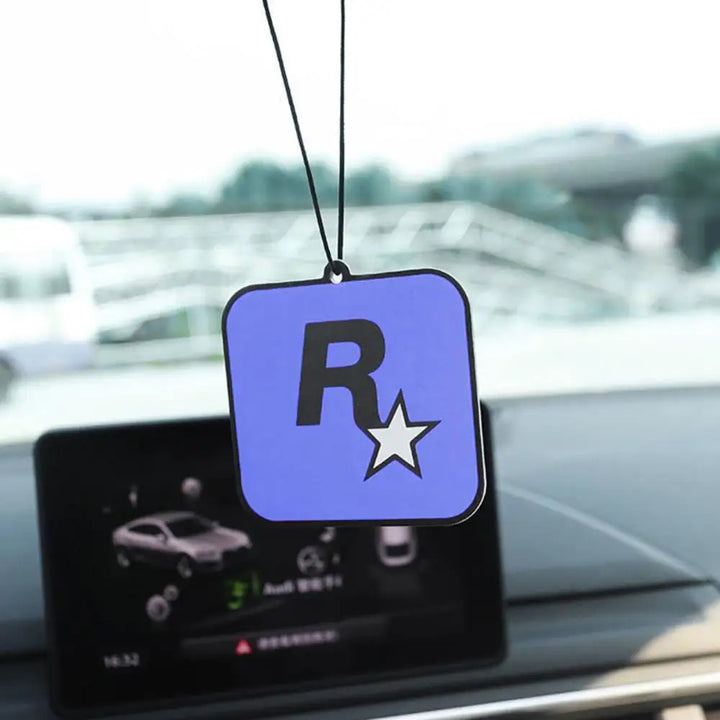 Car Fragrance R Star Pendant Air Freshener Car Rear View Hanging