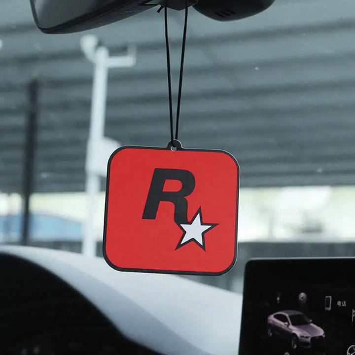 Car Fragrance R Star Pendant Air Freshener Car Rear View Hanging