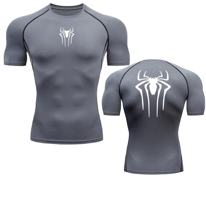 Printed Men's Athletic Compression Shirts Athletic Quick Dry Breathable Rash