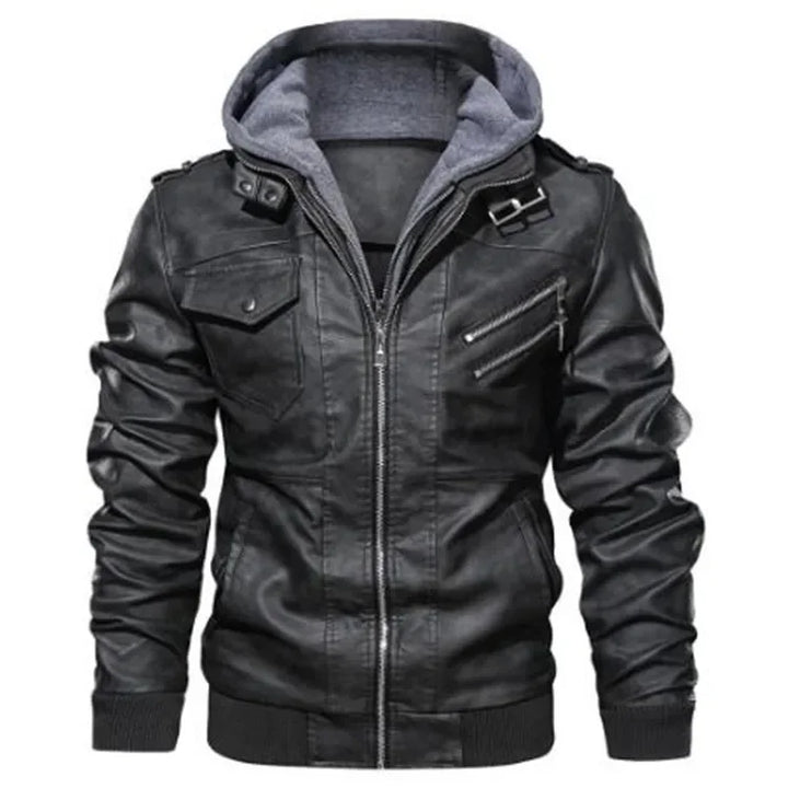 New Fashion Male Street Wear Motorcycle Leather Jackets