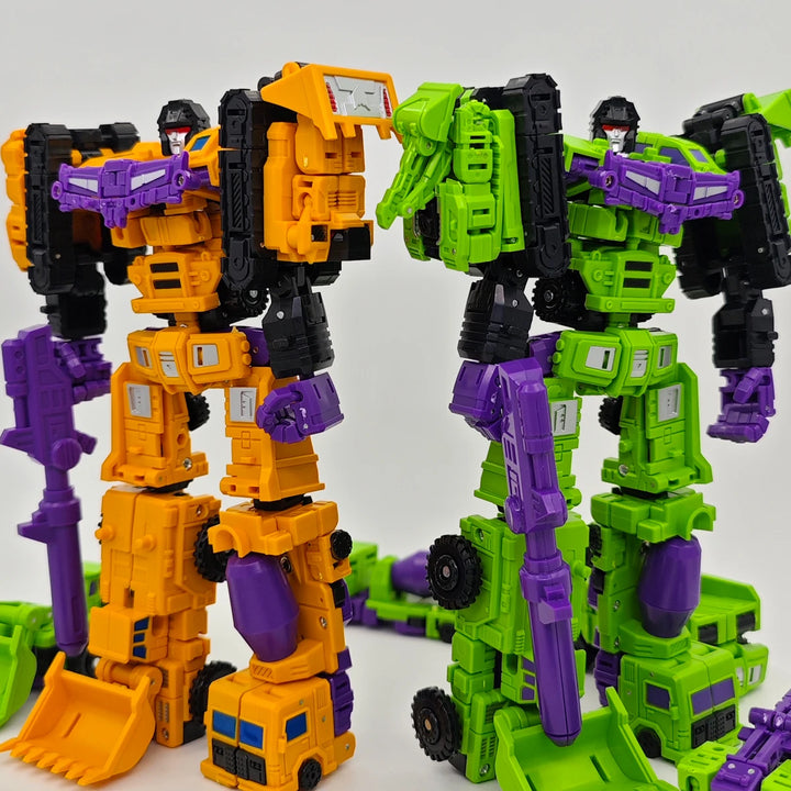 Transformation 6 in 1 Model MINI Devastator 21CM Action Figure Robot Plastic