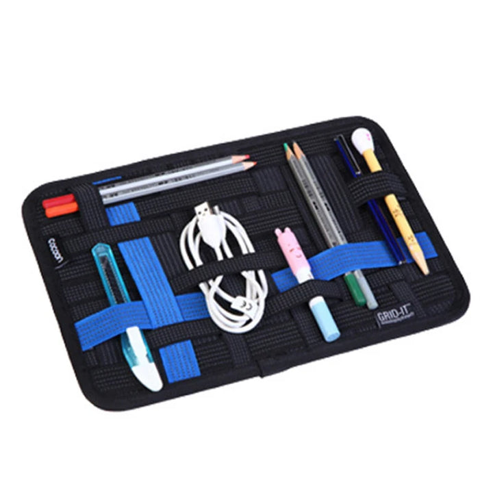 Travel Carrying Elastic Organizer Plate Electronics Accessories Organizer