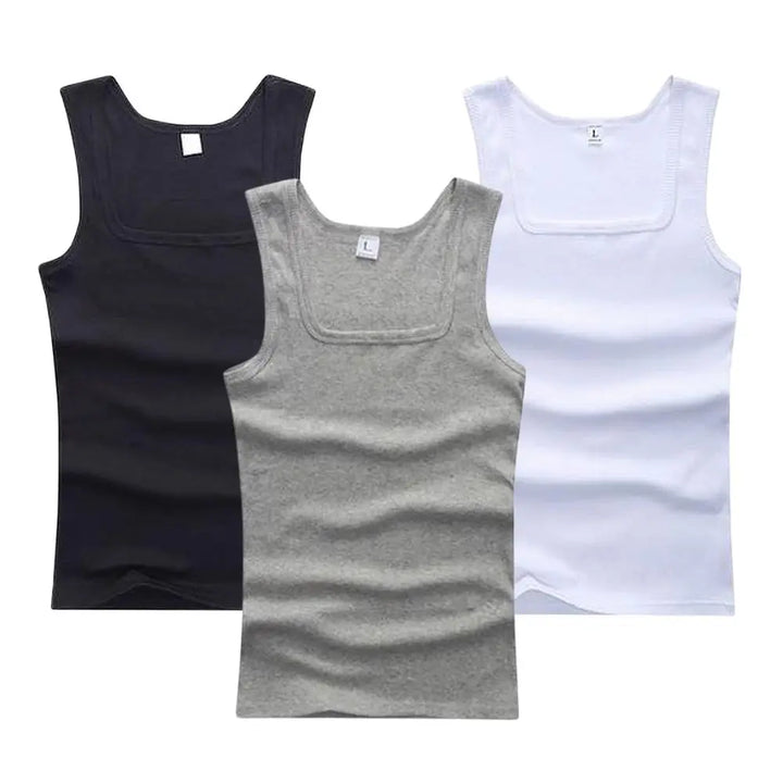 Hot Sale Summer Male clothes Women Basic Elastic tank top Pure Cotton