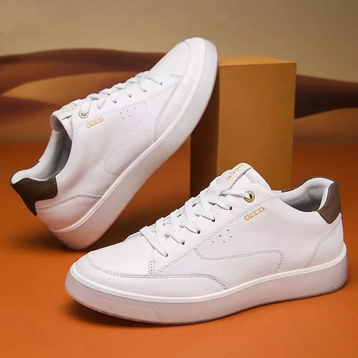 High Quality Men Sports Shoes Genuine Leather Platform Casual Shoes