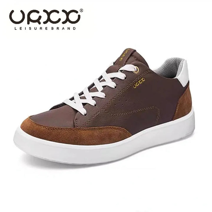 High Quality Men Sports Shoes Genuine Leather Platform Casual Shoes