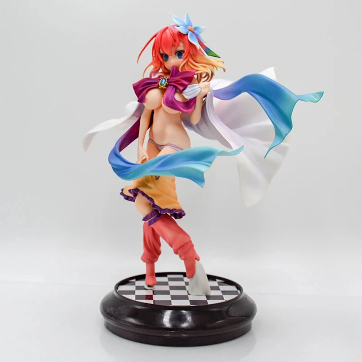 Game No Life Anime Girl Figure Shiro Cat Ear School Uniform