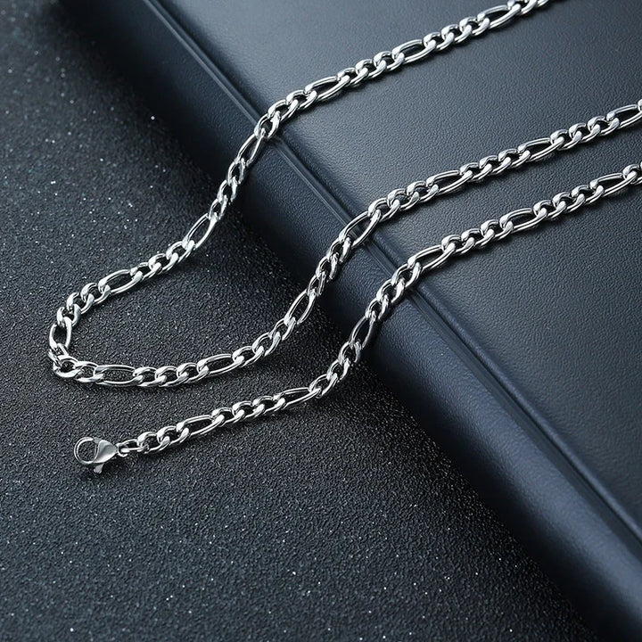 Vnox 3D Vertical Bar Necklaces for Men, Layering Stainless Steel Geometric