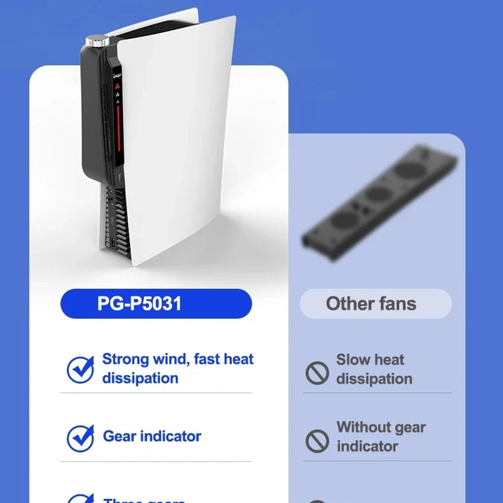 Ipega Cooling Fan for PS5 with LED Light Cooler For Sony Playstation