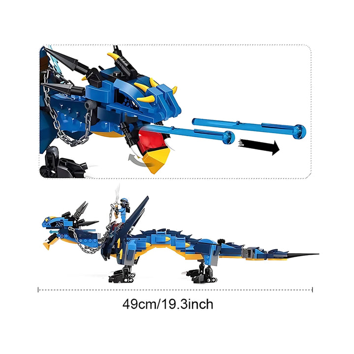 New Movie Jay's Blue Mecha Dragon Of Thunder And Storm Blue Building