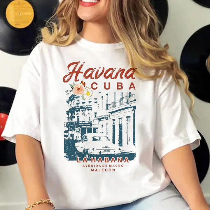 Cuba tshirt women streetwear summer t shirt female streetwear clothing