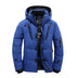 Thick Down Jacket with Collar for Men, Warm Parka, Casual Coat, Waterproof