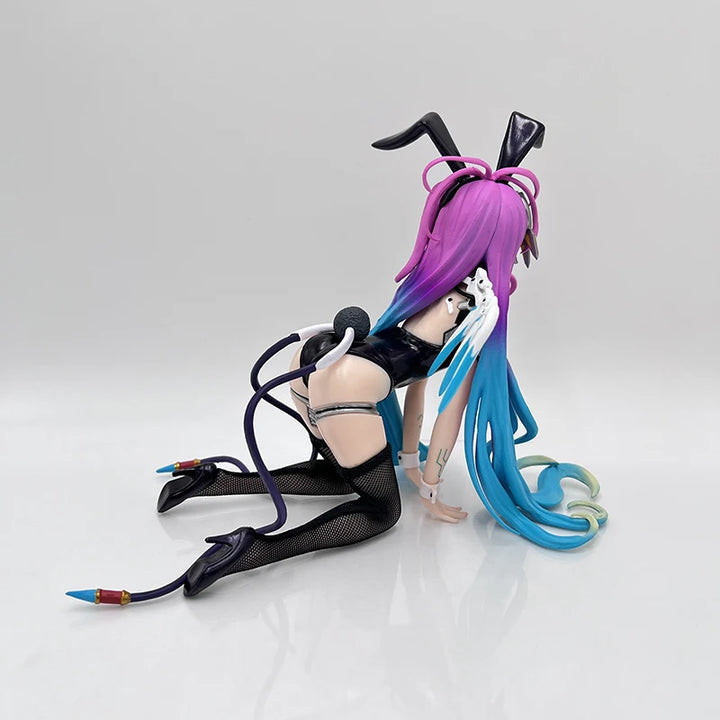 Game No Life Anime Girl Figure Shiro Cat Ear School Uniform