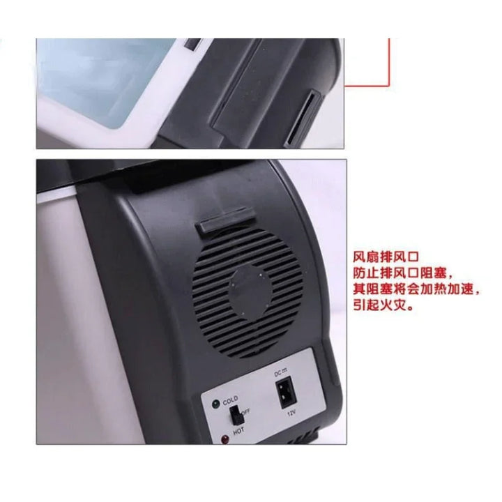 Portable Car Refrigerator Heating & Cooling Dual Purpose 12V 48W 6L