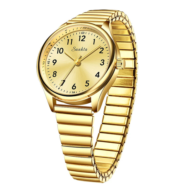 LIGE Luxury Quartz Watch for Women Elegant Stainless Steel Women's