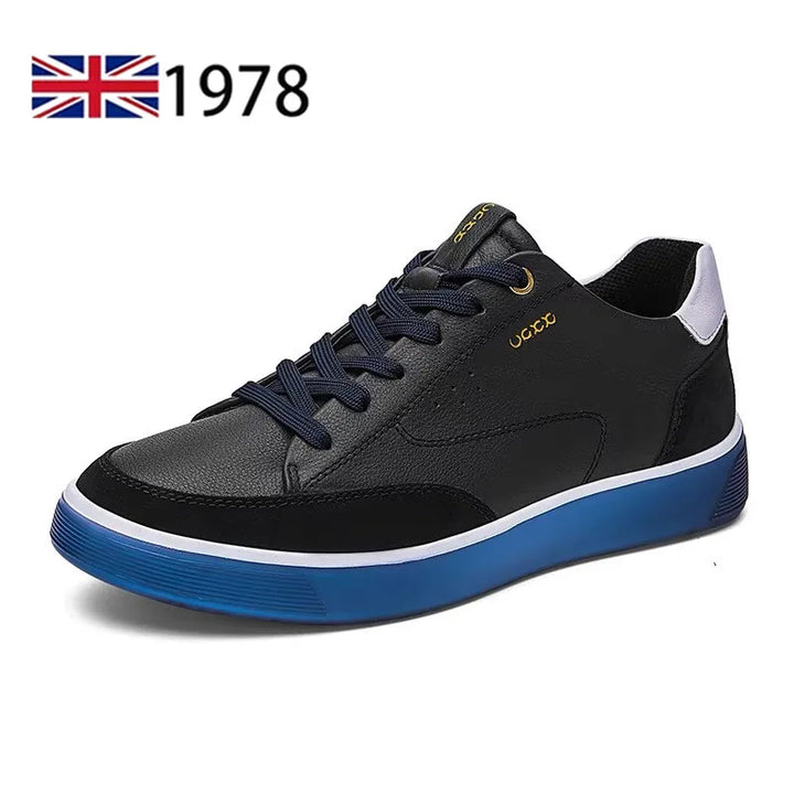 High Quality Men Sports Shoes Genuine Leather Platform Casual Shoes