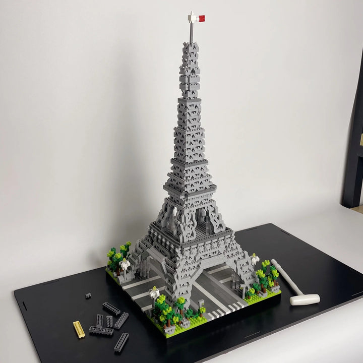 Knew Built 3 Size Choice Paris Eiffel Tower Micro Mini Building Blocks Toy France’s