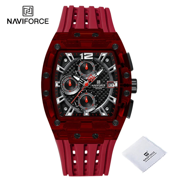 New NAVIFORCE Men's Quartz Multifunction Watches Fashion Sports Chronograph