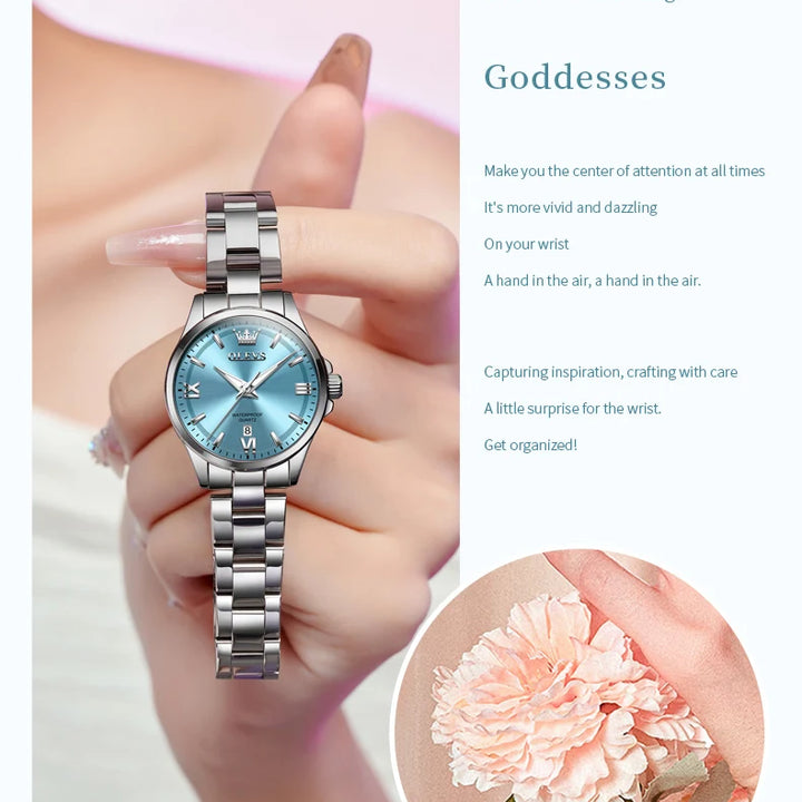 OLEVS 3668 Women's Wristwatch Elegant Watch for Women Waterproof