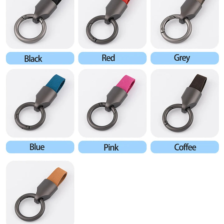 Luxury Men Women Leather/Metal Key Chain Fashion Keychain Key