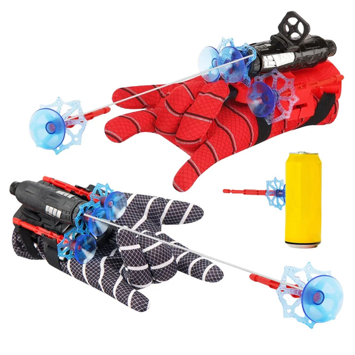 Cartoon Superhero Spider Silk Launcher Toys Funny Pests Eliminator