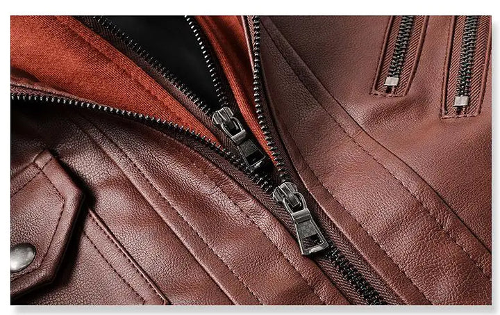 New Fashion Male Street Wear Motorcycle Leather Jackets