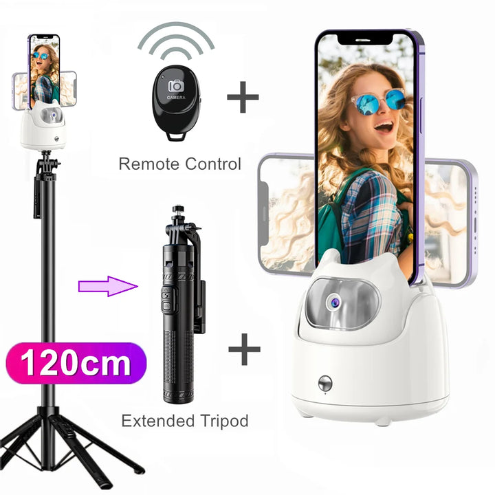 360° Rotation Automatic Face Tracking Gimbal Mobile Phone Holder