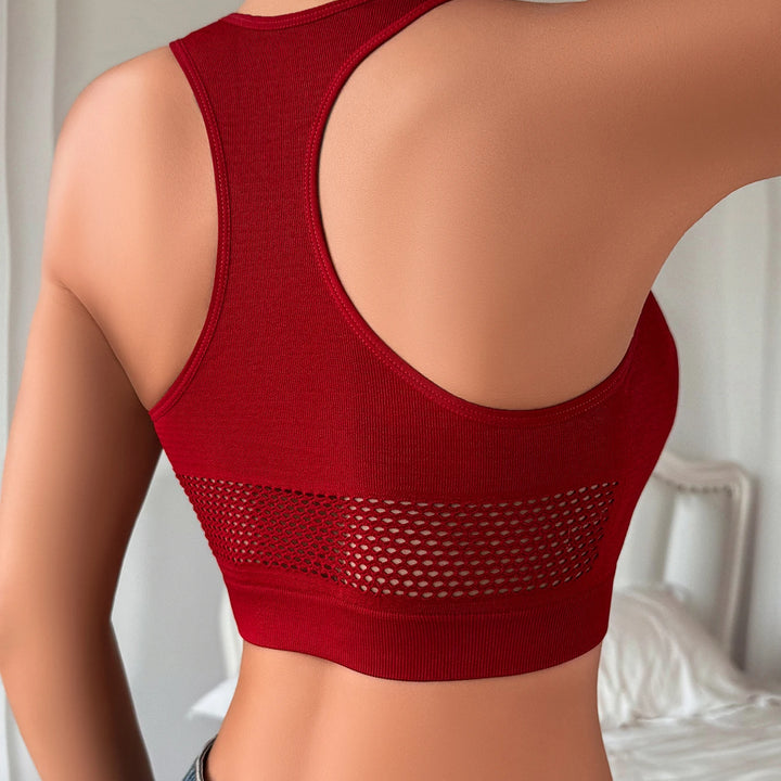 Women Sexy Tank Tops Fishnet Hollow Out Sports